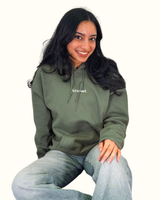 Sage Green Embroidered Knowt Hoodie